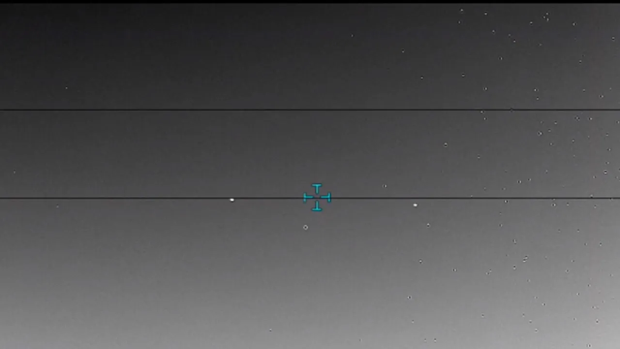 Infrared sensor video still of five lights over the western United States, 2021