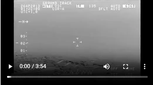 Infrared sensor still of the Puerto Rico objects near Aguadilla, Puerto Rico, 2013